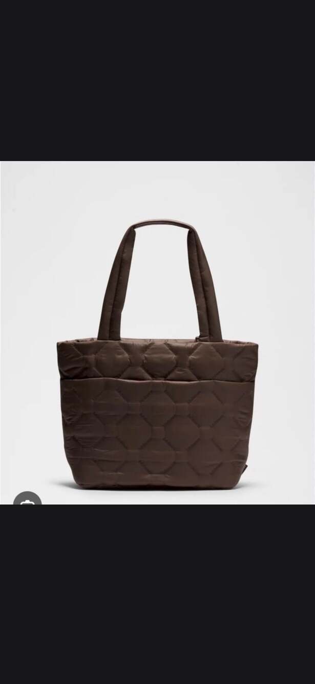 Lululemon Quilty Pleasures Tote Bag Medium 12L Walnut Crunch SOLD OUT - Picture 6 of 6